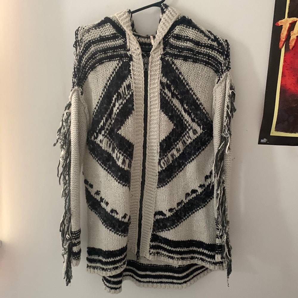 Free people zip up cardigan/hoodie